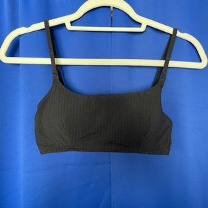 lululemon Swim Top in ribbed black